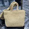 PIink Straw Tote Shoulder Shopping Bags Beach Underarm Bag Handbags Laffia Grass Knitting Totes Hobo Women Handbag Purse Lady Wallet Adjustable strap