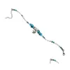 Bracelets de cheville Boho étoile de mer bleu cheville bracelets bijoux de pied de plage pour femmes et filles livraison directe Dhtgw