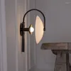 Lampade da parete Illuminazione da bagno antica Lampada in vetro Lampada da letto esagonale a led Decorativo per camera da letto