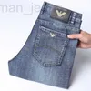 Heren Jeans Designer 2022 Zomer Dunne Merk Chiamania Jeans Mannen Losse Rechte Buis Medium Taille Jeugd Casual Broek Tyuh