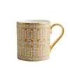 Tumblers Luxury Design Mosaic Coffee Cup Nordic Ins Gold Painted Ceramic Water 350 Ml Fashion Milk 230626