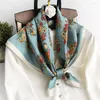 Scarves Silk Square Scarf Lady Hair Shawl Print Fashion Foulard Head Wraps For Women Bandana Neckerchief Large Hijab Summer