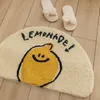 Carpet Lemon Bathroom Mat Tufting Cartoon Fruit Bathmat Soft Rug Fluffy Carpet Floor Safety Pad Aesthetic Home Room Nursery Decor 230627