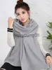 Bandana Mode Imitatie Kasjmier Vrouwen Vintage Eenvoudig Basic Effen Sjaal Winter Warm Lange Wrap Outdoor Casual Wilde Vrouwelijke Kintted Shawl x0628