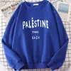 Herrtröjor tröjor från Palestina blick tryckt hoody manlig mode crewneck sweatshirt vintage överdimensionerad huva lös mjuk sportkläder kvinnor t23628
