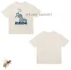 Herr t-shirts Summer Collection tshirt överdimensionerad tung tygpar klär toppkvalitet t-shirt z23628