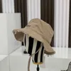 Stingy Fedora Hats For Women Summer Women's Bucket Caps Raw Edges Canvas Drawstring Circumference Wide Brim Hats New Arrivals