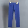 Designer herenjeans Lente/zomer Nieuw voor Licht Luxe Koreaanse editie Dunne elastische voeten Slim Fit Cotton Bullet Gepersonaliseerd Blauw Monster RVLO