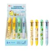 Pens 24 pcs/lot Kawaii Dog 6 Colors Ballpoint Pen Cute Frog Ball Pens Material Escolar office school Writing supplies