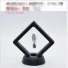 Clear 3D Jewelry Floating Frame Display Case Shadow Box With A Stand Holder Rings Pendant Necklace Coins Medals presentation Case Boxes