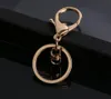 Plush Keychains 50pcs 30mm Keyring Multiple Colors Key Chains Rings Round Golden Silver-Plate Hook Lobster Clasp Keychain 230627