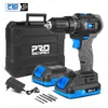Electric Drill Brushless Hammer 20V 45NM Cordless Screwdriver 3 Functions 20111 Torque Liion Battery Driver PROSTORMER 230626
