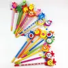 Pencils 36pcs/lot Cartoon Creative Windmill Animal Pencil Four Design Selections Stationery gift wholesale