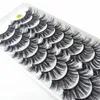 FALSE EYGRASS 510PAIRS 3D FAUX MINK NATURLIG TICK LÅNG DRAMATISKA FAKTASKAR Makeup Eyelash Extension Maquiagem 230627