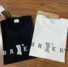 패션 남자 여자 티 유럽계 미국인 남성 여성 느슨한 짧은 소매 편지 인쇄 prue cotton tshirts