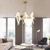 Chandeliers Nordic Bird Cage Chandelier Living Room Bedroom Origami Light Kitchen Hanging Lamp Dining Paper Fixtures