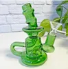 Klein Recycler Oil Rigs Glass Water Bongs Hookahs Smoke Glass Pipe Beaker Base Dab Bong With 14mm Joint