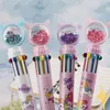 Aléatoire 1 pièces 0.5mm mignon Animal dessin animé stylo à bille école fournitures de bureau papeterie multicolore stylos coloré recharge marqueur