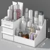 Storage Holders Racks Cosmetic Makeup Organizer For Cosmetics Box With Drawer Make Up Case Container Jewelry Set Desk 230627