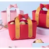 Emballage cadeau Charmore Bowknot Sac à main en cuir - Sac élégant pour les faveurs de fête d'anniversaire Drop Delivery Home Garden Festive Supplies Dhlyq