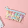 Pennor 10 Bag/Lot Creative Cone Ice Cream 6 Färger Highlighter Mini Ritning Marker Pens PROMOTIONAL Present Office School Supply Wholesale
