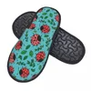 Slippers Winter Slipper Woman Man Fashion Fluffy Warm Ladybugs Leaves House Funny Shoes