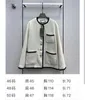 Women's Jackets designer 23 Early Spring New Logo Embroidered Gold Button White Fleece Coat ZLV7