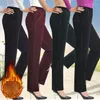 Calças Femininas 2023 Outono Inverno Tamanho Grande Casual Sólido Reto Corduroy Moda Calças Femininas Cintura Alta Pantalones G963