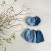 Shorts 2023 été bébé Denim mignon infantile garçons Jean petite fille lâche décontracté PP pantalons courts mode enfant en bas âge vêtements 230628