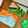 Carpet Tufted Pool Bathroom Mat Soft Fluffy Rug Bedroom Bedside Carpet Door Floor Anti Slip Pad Aesthetic Home Warm Decor 230627