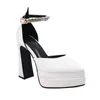 SHOES Sandals ENMAYER INS Size Genuine Leather Women Super High Heels Party Wedding Thick Platform a