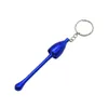 Mini Color metal Smoking pipes Aluminum alloy small cigarette holder key chain bottle pipe and cigarette accessories