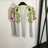 Abito da donna in due pezzi con stampa vintage, leggero e traspirante, girocollo, t-shirt a maniche corte stampata, gonna a pieghe a vita alta, abbigliamento casual da donna 55