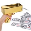 Autres fournitures de fête d'événement 1 Set Cash Cannon Banknote Money Gun Toys Spray Money Cash Shooter Jouets Bill Dispenser Machine à lancer Party Supplies 230627