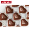 Bakvormen 3D-chocoladereepvorm voor chocoladebonbons Snoephart Polycarbonaatvorm Valentijnsdag Bakken Gebak Zoetwaren Gereedschap 230627