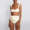 Maillots de bain pour hommes Rose 3D fleur maillot de bain femmes taille haute Sexy Bikini transfrontalier été plage Spa Resort brésilien 230627