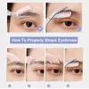 Clippers Trimmers Karsyngirl 123Pcs Eyebrow Trimming Knife Face Razor For Women Scissors With Comb Brow Trimmer Scraper 230627