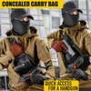 Mochila Bolsa de Arma Tática Bolsa de Alça de Ombro Militar Bolsa de Arma de Caça Coldre Bolsa Porta Pistola Estojo para Revólver Airsoft Pacote Ajustável 230627