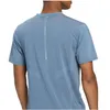 Ll verão lazer esportes manga curta designer fiess camiseta masculina secagem rápida respirável manga solta alta elasticidade 111