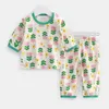 Ensembles de vêtements Pyjamas pour enfants 2023 Vêtements d'été climatisés pour filles Garçons Vêtements de nuit Sous-vêtements pour bébé Costume Toddler Pijama 1 10T 230627