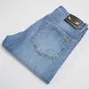 Mäns jeans designer ultratunna high-end monsterögade jeans för mäns smala fit raka rör stretch trendiga avslappnade byxor, premium europeiska produkter fem7