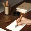 Pennor St Penpps Wood Fountain Pen Handmased Ink Pen F NIB Converter Filler Business Office School Supplies Writing Gift