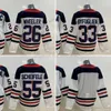 O hóquei no gelo do Movie College veste camisetas costuradas 26BlakeWheeler 33DustinByfuglien 55MarkScheifele 81KyleConnor 13Pierre-LucDubois Jersey