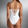 Men's Swimwear Swimsuit Woman 2023 Vest Women's Camisole Backless Tether Large Size Sexy Solid Color Triangle OnePiece Bikini 230627