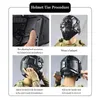 Taktiska hjälmar Taktisk utomhusridningshjälmmask All-in-One Helmet Tactical Helmet CS Full-Face Hjälm Portable Multifunktionell Bullet-ProofHKD230628