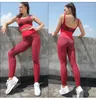 Sexy slangenpatroon perzik heupkleding dames sportbeha yogabroek naadloos pak