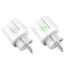 NYA AUBESS ZIGBEE SMART PLUG 20A EU SMART SOCKET MED POWER ÖVERSIKT TIMING FUNKTIONSKONTROLL via Alexa Google Home Yandex