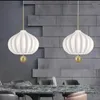 Pendant Lamps White Glass Lamp Originality Lantern Shape Hanging Lights For Bedroom Diningroom Cafe Store Indoor LED Droplight Fixture