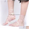 Foot Treatment 100Pcs/Bag Pe Plastic Disposable Ers One-Off Booties For Detox Spa Pedicure Prevent Infection Care Tools Jk2007Kd Dro Dhhgz