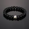 Mode 8mm Malachiet Gematteerde Kralen Armband Mannen Vrouwen Yoga Healing Balance Armband